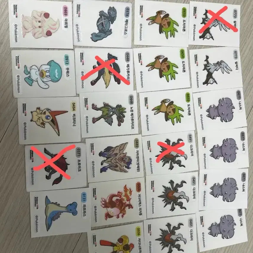 [BUNJANG] 30th Anniversary Pokémon Stickers / 30주년 포켓몬스터 띠부씰