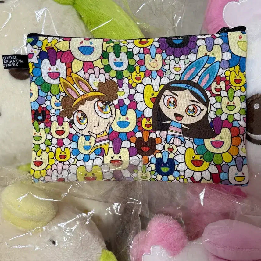 [BUNJANG] NewJeans x MURAKAMI Flower Pattern Pouch / NewJeans x MURAKAMI 패턴 파우치 (FLOWER)