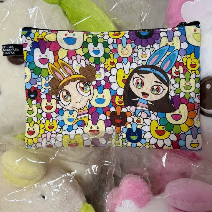 [BUNJANG] NewJeans x MURAKAMI Flower Pattern Pouch / NewJeans x MURAKAMI 패턴 파우치 (FLOWER)