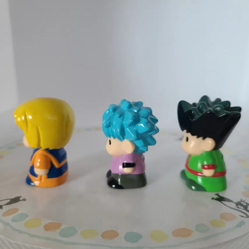 [BUNJANG] Hunter x Hunter Finger Puppets Mini Figures Set (Kirua, Kurapika, Gon) / 고전 헌터헌터 헌헌 손가락 인형 미니 피규어 키르아 크라피카 곤