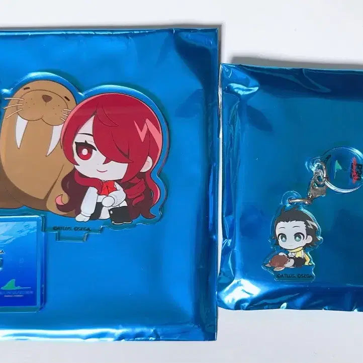 [BUNJANG] Persona 3 Seaparadise Acrylic Stand - Ryoji &amp; Mitsuru / 페르소나3 씨파라 씨파라다이스 아크릴 스탠드, 레인 마커 료지 미츠루