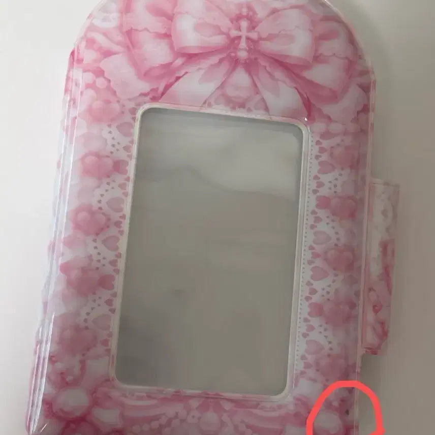 [BUNJANG] Princess Style Ribbon Pink Photocard Binder / 공주풍 리본 핑크색 포카 포토카드 콜북 콜렉트북 양도
