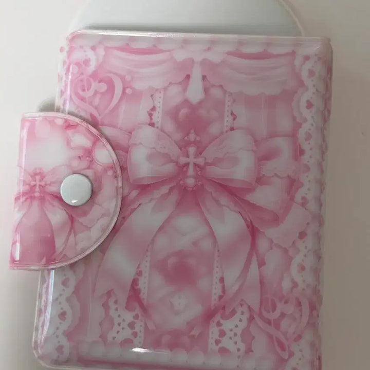 [BUNJANG] Princess Style Ribbon Pink Photocard Binder / 공주풍 리본 핑크색 포카 포토카드 콜북 콜렉트북 양도