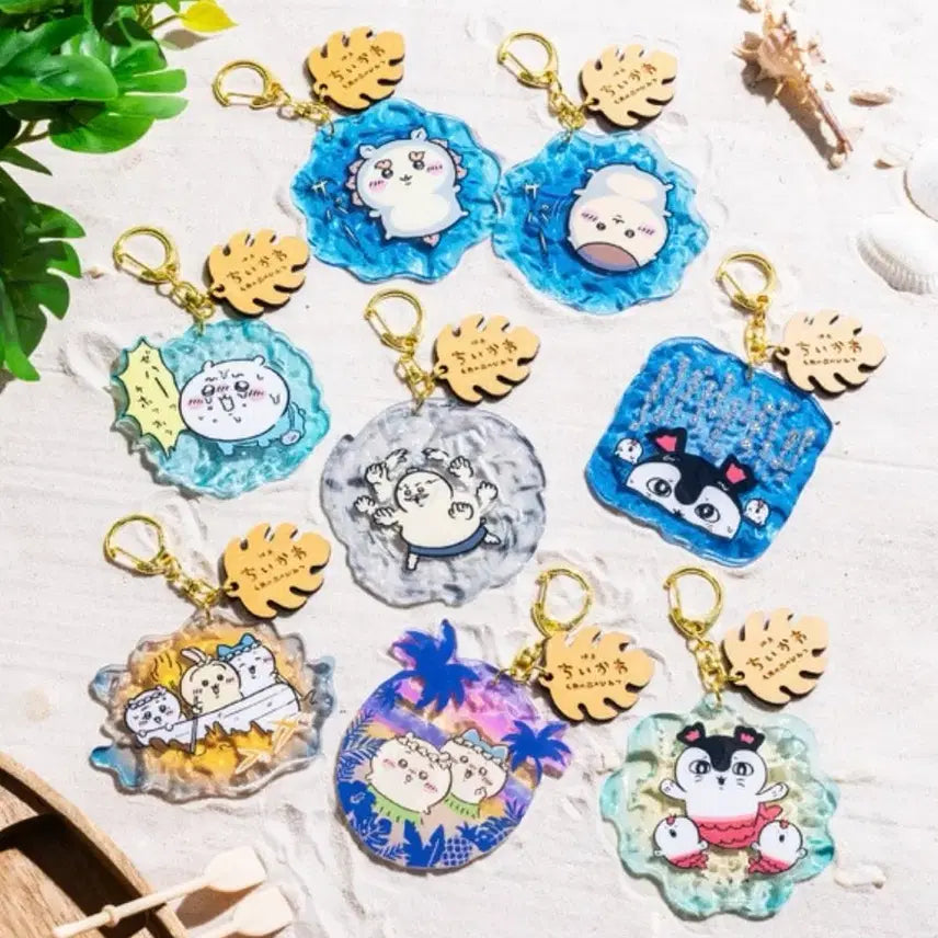 [BUNJANG] Chiikawa Mermaid Island Acrylic Keyring / 치이카와 인어섬 아크릴 키링 / 인어섬 수면 아크릴 키링