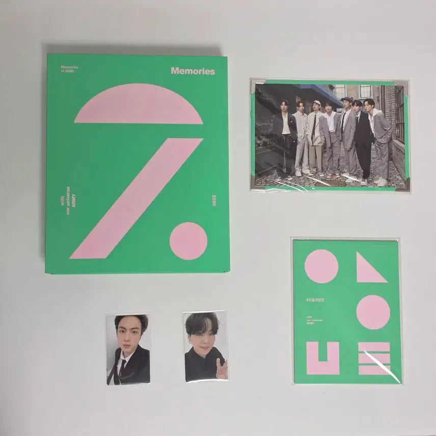 [BUNJANG] BTS Memories 2020 Jin Suga Photocard Set / 포카 2장) 석진 슈가 메모리즈 2020 방탄 momories bts jin suga dvd 디비디