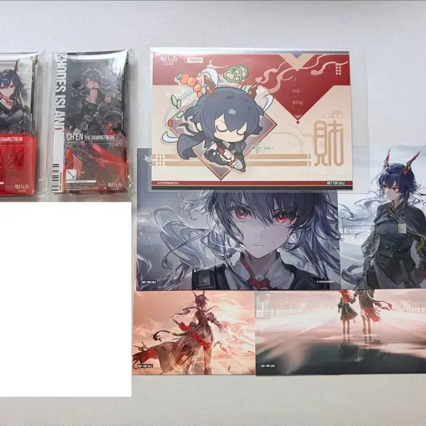 [BUNJANG] Arknights Chen Special Edition Postcard Set / 명일방주 명방 삼격 첸 삼첸 52탄 통행증 사세행 엽서 특전