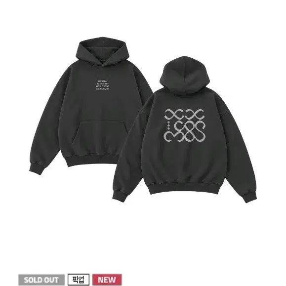 [BUNJANG] Bigbang Tour Hoodie Charcoal L / 빅뱅 투어 후드티 차콜 L / 새제품