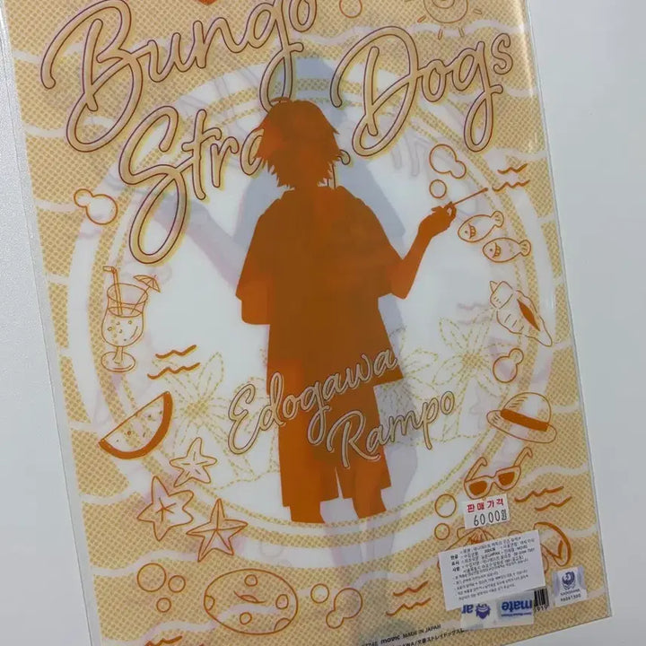 [BUNJANG] Bungo Stray Dogs Ranpo Swimsuit Clear File / 문호스트레이독스 문스독 수영복 란포 파일