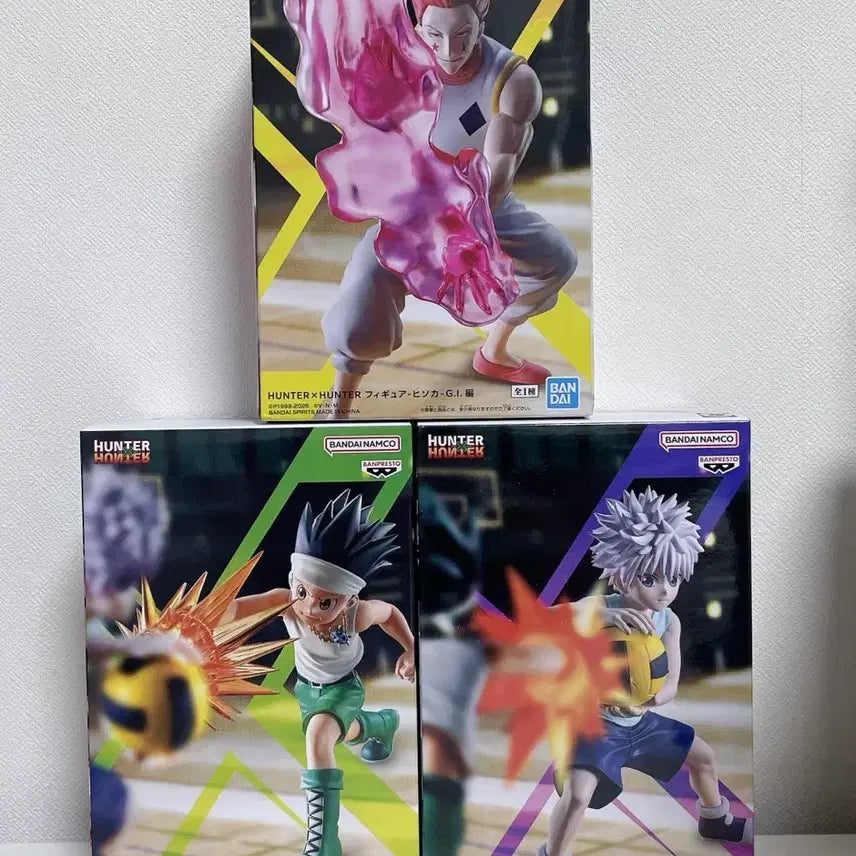 [BUNJANG] Hunter x Hunter Gon, Killua, Hisoka Figuarts Figure Set (Sealed) / 미개봉 헌터헌터 곤 키르아 히소카 그리드 아일랜드 피구 피규어