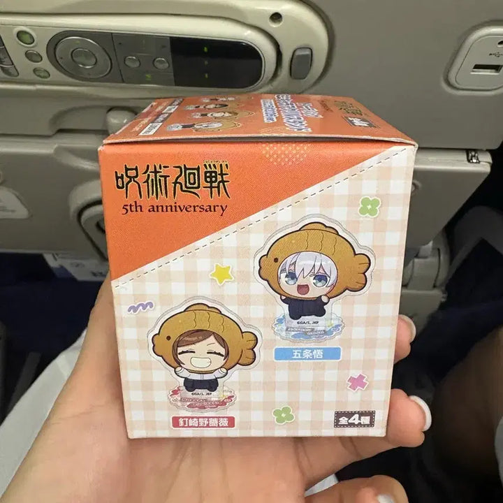 [BUNJANG] GIGO Jujutsu Kaisen Fish-Shaped Bread Collaboration Mini Acrylic Stand Set (4 Types) / GIGO 주술회전 붕어빵 콜라보 미니 아크릴 스탠드 4종 세트