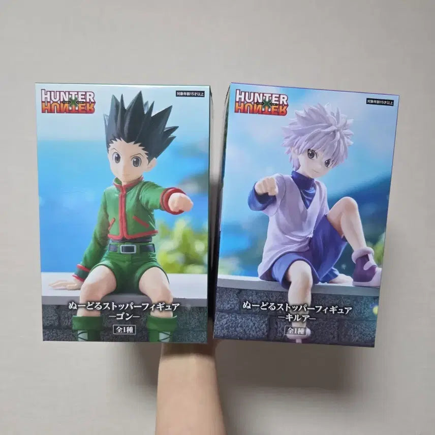 [BUNJANG] Hunter x Hunter Gon &amp; Killua Noodle Stopper Figure Bundle Set / 헌터x헌터 곤&amp;키르아 누들스토퍼 피규어 일괄