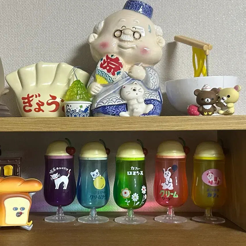 [BUNJANG] Melon Soda Cream Soda Gacha 5-Piece Full Set / 메론소다 크림소다 가챠 5종 풀셋