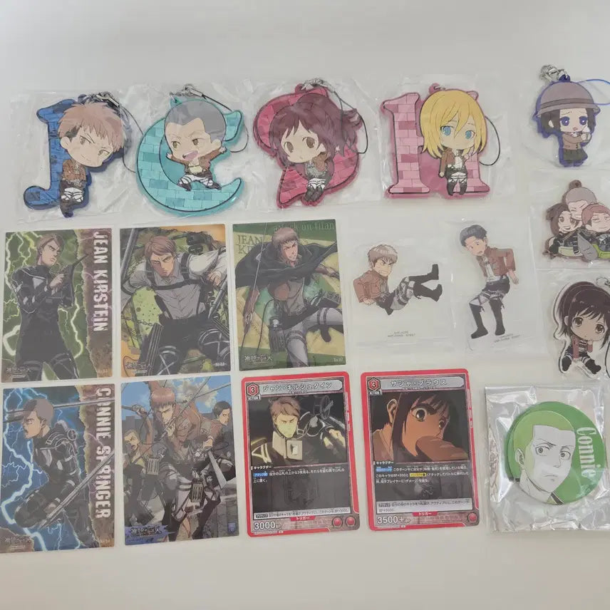 [BUNJANG] Attack on Titan Sasha, Jean, Connie Merchandise Bundle / 진격의 거인 사샤, 쟝, 코니 굿즈