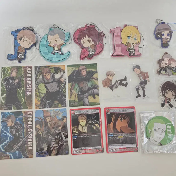 [BUNJANG] Attack on Titan Sasha, Jean, Connie Merchandise Bundle / 진격의 거인 사샤, 쟝, 코니 굿즈