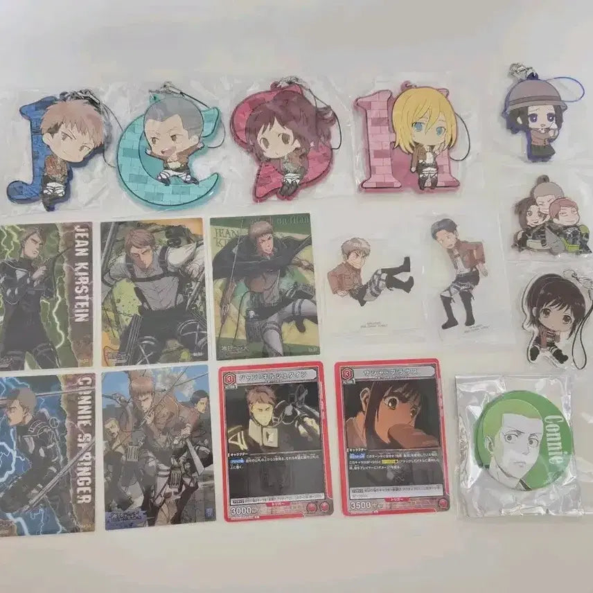 [BUNJANG] Attack on Titan Sasha, Jean, Connie Merchandise Bundle / 진격의 거인 사샤, 쟝, 코니 굿즈