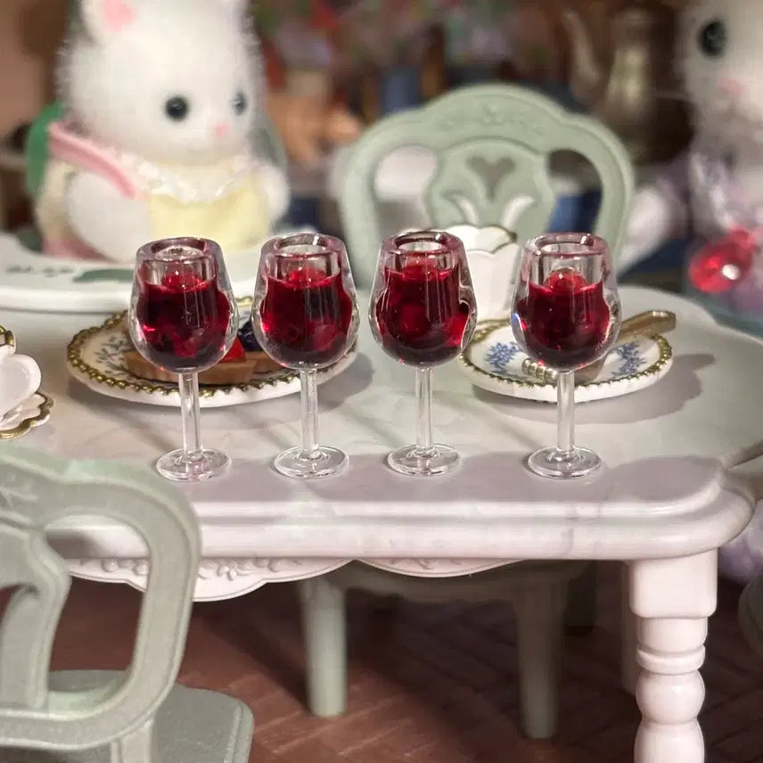 [BUNJANG] Miniature Wine Glasses Set (4 pcs) / 미니어처 와인잔 4개