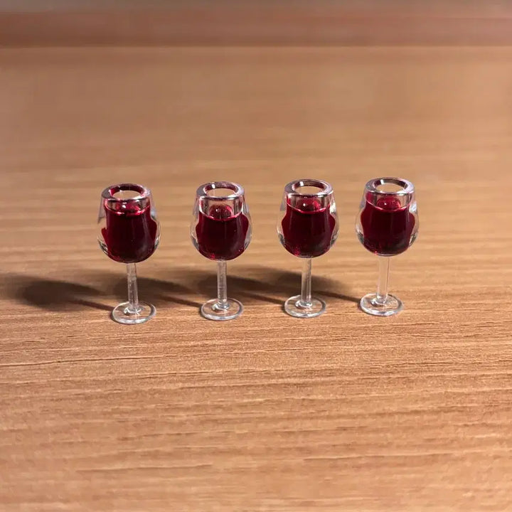 [BUNJANG] Miniature Wine Glasses Set (4 pcs) / 미니어처 와인잔 4개