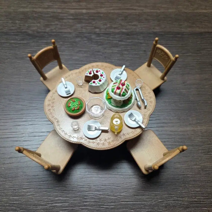 [BUNJANG] Sylvanian Families Old Home Party Set / 실바니안 올드 홈파티 구성