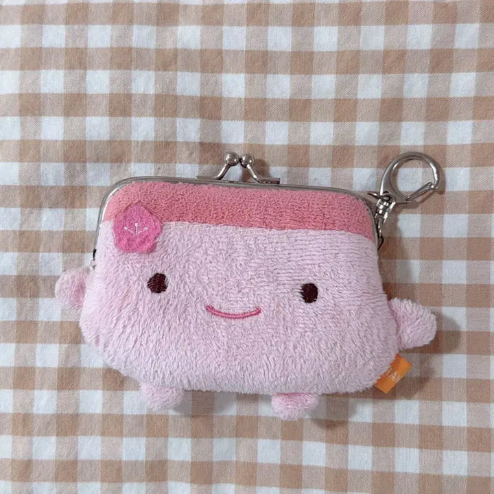 [BUNJANG] Vintage Rare Pink Hanna Ridu Bean Coin Pouch / 판매) 고전 희귀 핑크 한나리두부 동전지갑 파우치