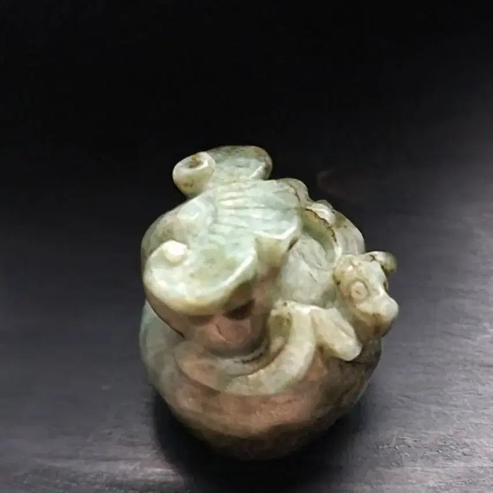 [BUNJANG] Doksanok Bat and Reishi Mushroom Sculpture / 고옥 박쥐위에 영지 조각품 독산옥