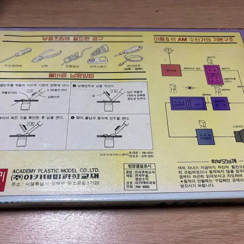 [BUNJANG] Academy ATOM KIT AM Radio Assembly Kit / 아카데미 ATOM KIT AM 라디오 조립 키트