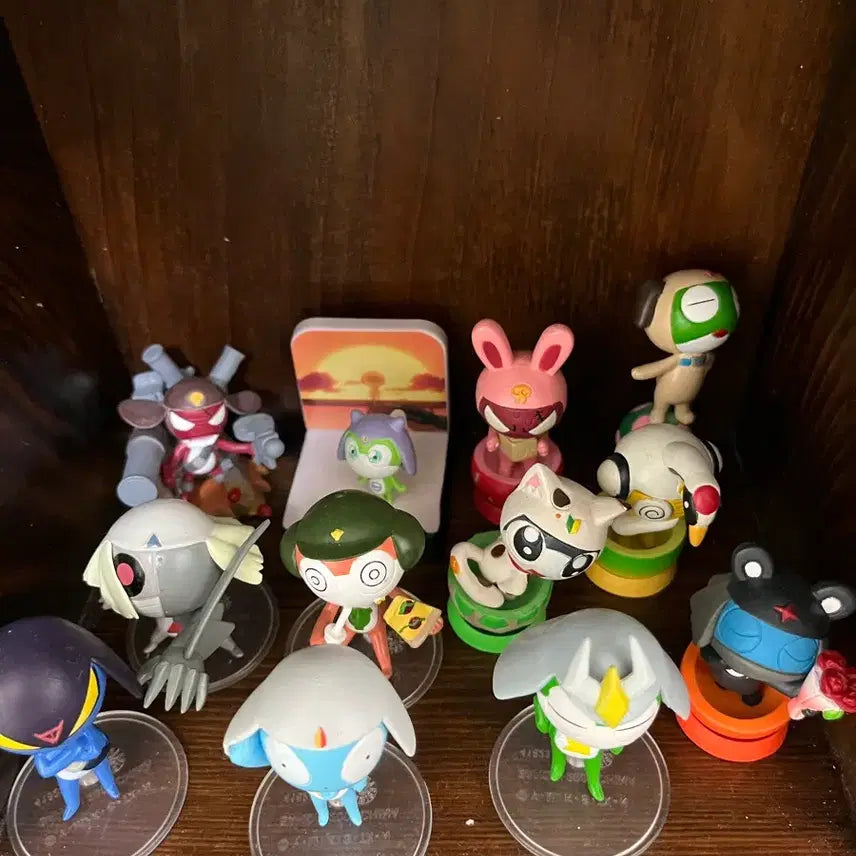 [BUNJANG] Keroro Platoon Garuru Squad Animal Memories Figure Full Set / 고전 케로로 가루루 소대 캬라셀 + 동물 메모리즈 피규어 풀셋 일괄 판매