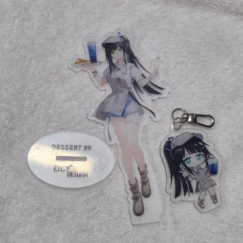 [BUNJANG] Eternal Return Dessert 39 Abigail Acrylic Stand &amp; Keyring Set / 이터널 리턴 디저트39아비게일 세트