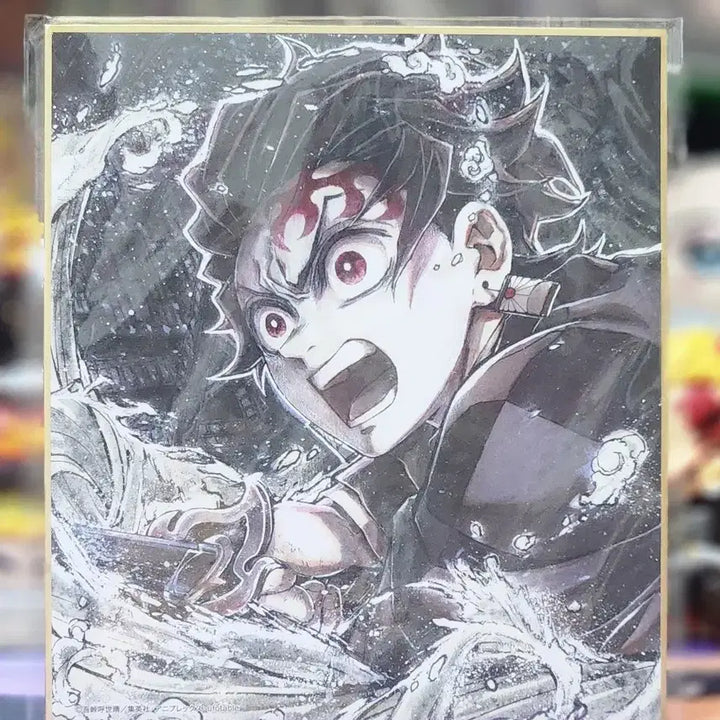 [BUNJANG] Anime Japan 2026 Limited Tanjiro Kamado Mini Shikishi / 귀멸의 칼날 AJ2026 리얼 웹샵쿠지 한정 무한성 미니 색지 피규어 카마도 탄지로