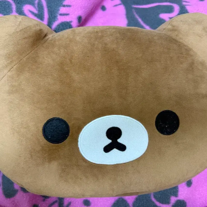 [BUNJANG] Rilakkuma &amp; Chairoikoguma Double-Sided Cushion / 코리락쿠마 챠이로이코구마 양면 쿠션