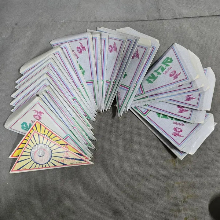 [BUNJANG] 1970-80s Elementary School Educational Materials Bundle (24 pcs) / 1970-80년대 국민학교 교육자료 . 미사용 삼각자 24점 일괄