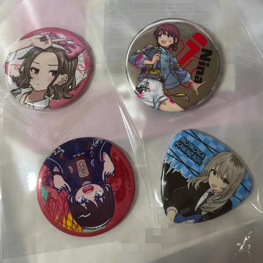 [BUNJANG] Girls Band Cry Batch 4-Piece Bundle Set / 걸즈밴드크라이 걸밴크 뱃지 4종 일괄
