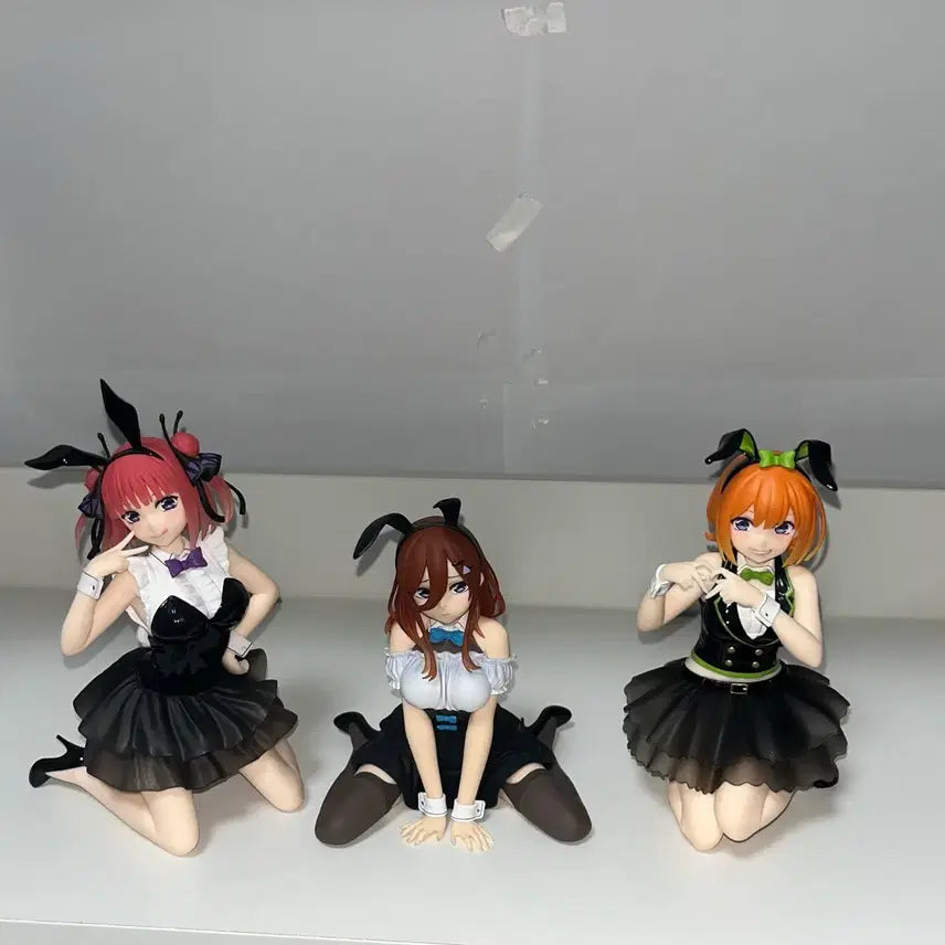 [BUNJANG] The Quintessential Quintuplets Desk Cute Bunny Figure Set Nakano Nino, Miku, Yotsuba (Box Included) / (3개일괄)5등분의 신부 데스크탑 큐트 바니피규어 나카노 니노,미쿠,요츠바(박스O)