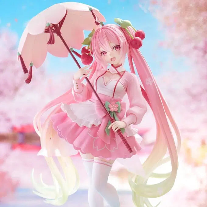 [BUNJANG] Taito Vocaloid AMP Sakura Miku Cherry Blossom Dress Ver. Figure (Unsealed) / [개봉 전시] 타이토 보컬로이드 AMP 사쿠라 미쿠 벛꽃 드레스 ver 피규어