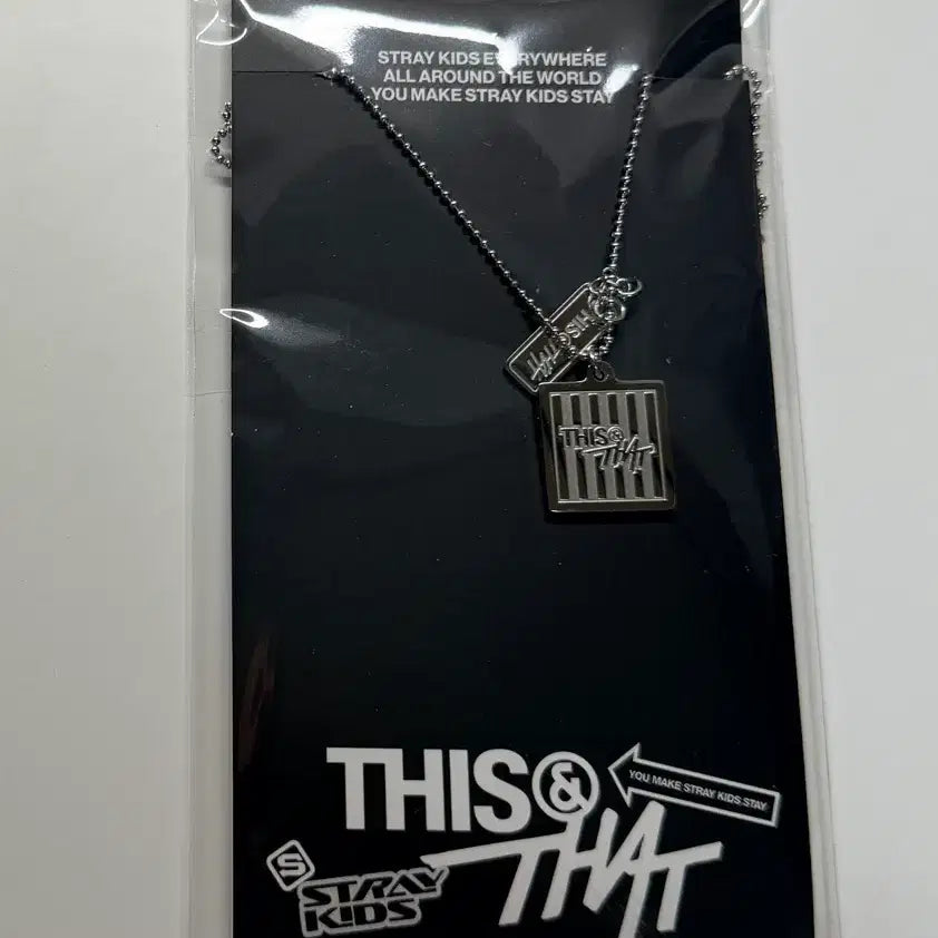 [BUNJANG] Stray Kids This and That Popup Necklace / 스트레이 키즈 디스앤댓 팝업 목걸이 새상품