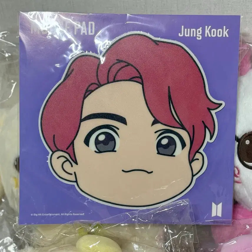 [BUNJANG] BTS Jungkook Mousepad + Luggage Tag Set (Sealed) / BTS 마우스패드+러기지택 (정국)
