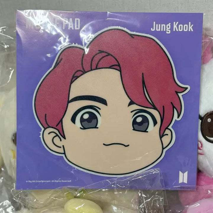 [BUNJANG] BTS Jungkook Mousepad + Luggage Tag Set (Sealed) / BTS 마우스패드+러기지택 (정국)