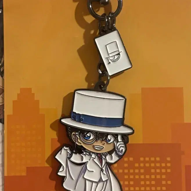 [BUNJANG] CGV Detective Conan Kid the Phantom Thief Metal Keychain / cgv 코난 메탈키링 괴도키드