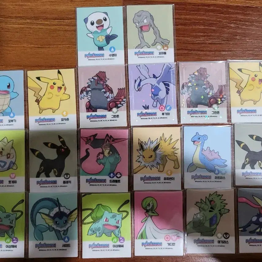 [BUNJANG] Pokemon Nacho Seals 20-Piece Bundle Set / 포켓몬 나쵸씰 20종 일괄