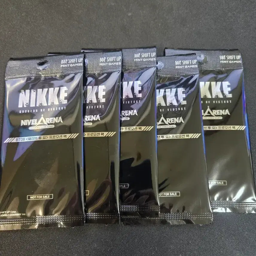 [BUNJANG] Niki Nibel Arena BT08 Promotion Card Pack 5 Pack Bundle / 니벨아레나 니케 BT08 프로모션 미개봉 카드팩 5팩