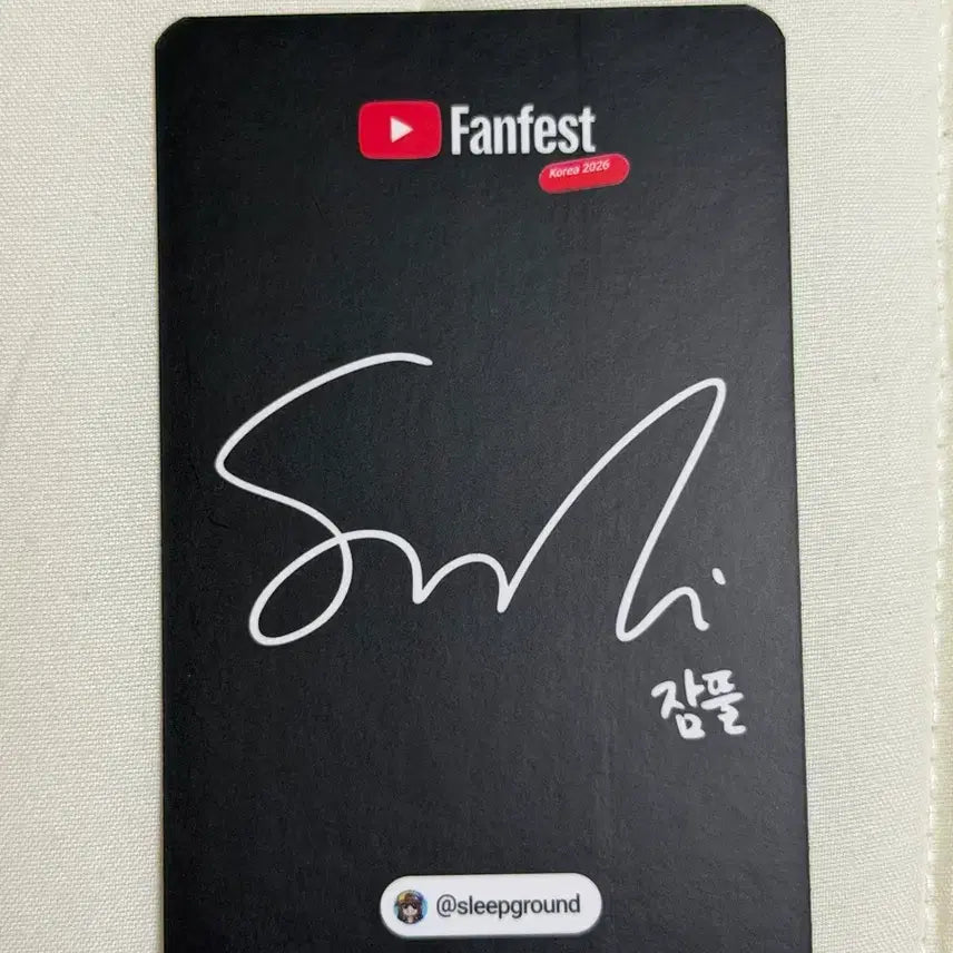 [BUNJANG] Latte Youtube Fanfest Whale Photocard / 잠뜰 유튜브 팬페스트 고래 포토카드