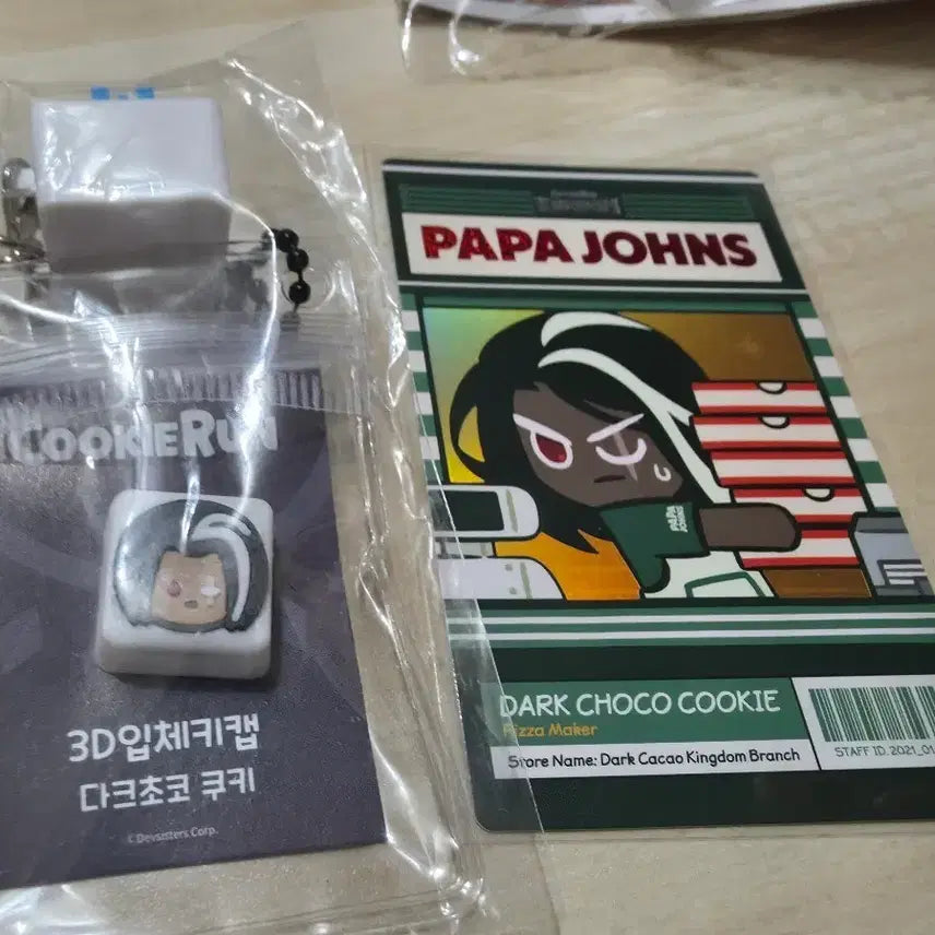[BUNJANG] Cookierun Cookie &amp; Milk Keycap &amp; Papa John&