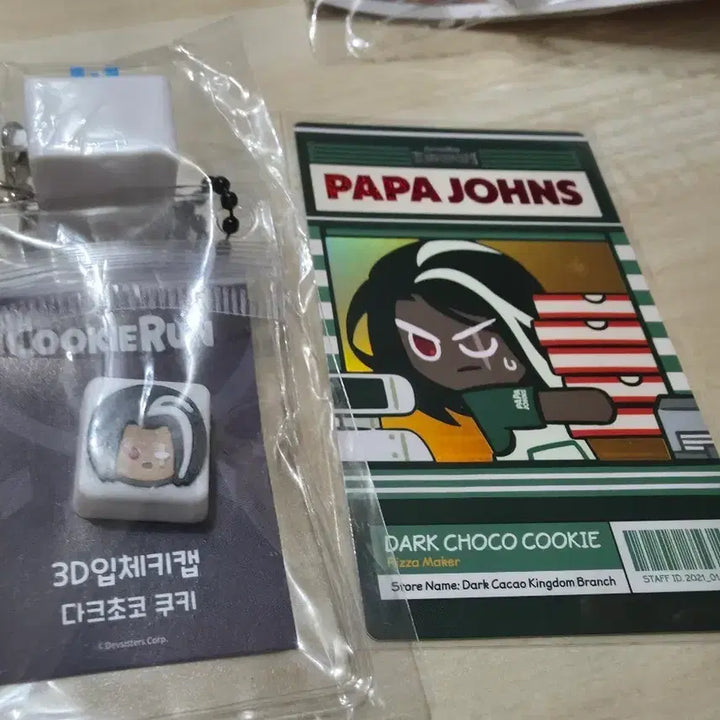 [BUNJANG] Cookierun Cookie &amp; Milk Keycap &amp; Papa John&