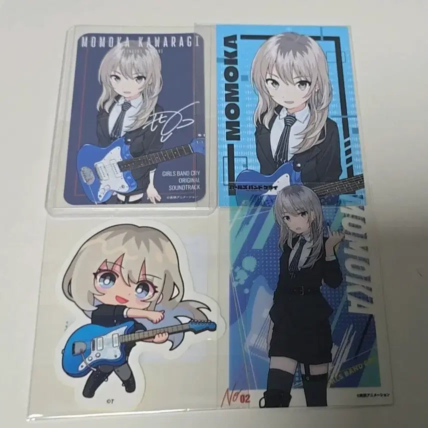 [BUNJANG] Bocchi the Rock! Momoka CD First Press Limited Edition Trading Cards Bundle Set / 걸즈 밴드 크라이 모모카 cd 초판 한정 트레카 등 일괄
