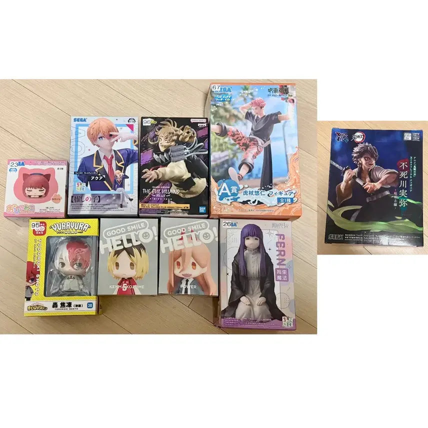 [BUNJANG] Anime Figures Bundle Set (9 Types) - Good Smile, Sega, Banpresto / [일괄만] 오늘만할인! 총9종!! 나히아 주술회전 등 피규어 세트 굿스마일 세가 반프레스토