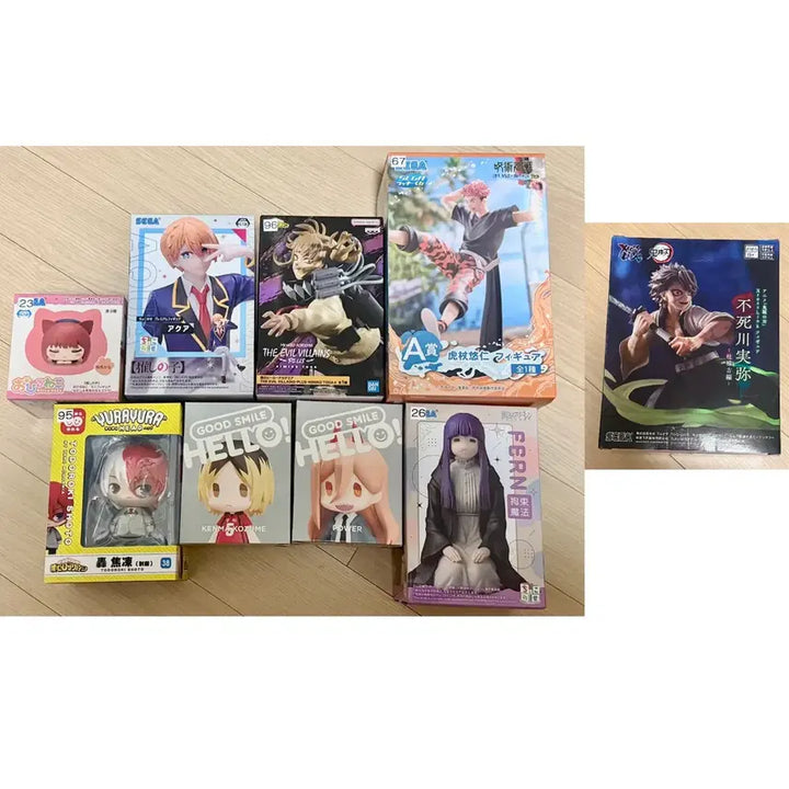 [BUNJANG] Anime Figures Bundle Set (9 Types) - Good Smile, Sega, Banpresto / [일괄만] 오늘만할인! 총9종!! 나히아 주술회전 등 피규어 세트 굿스마일 세가 반프레스토
