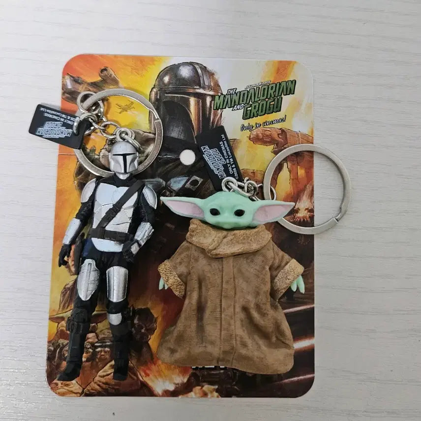 [BUNJANG] Star Wars The Mandalorian &amp; Grogu Keychain / 스타워즈 만달로리안&amp;그로구 키링