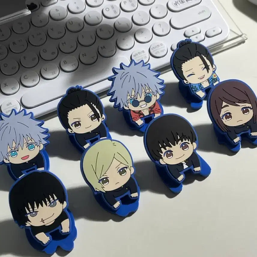 [BUNJANG] Jujutsu Kaisen - Gyokko-Gyoketsu Rubber Clip Set / 주술회전 회옥옥절 러버 집게 일괄