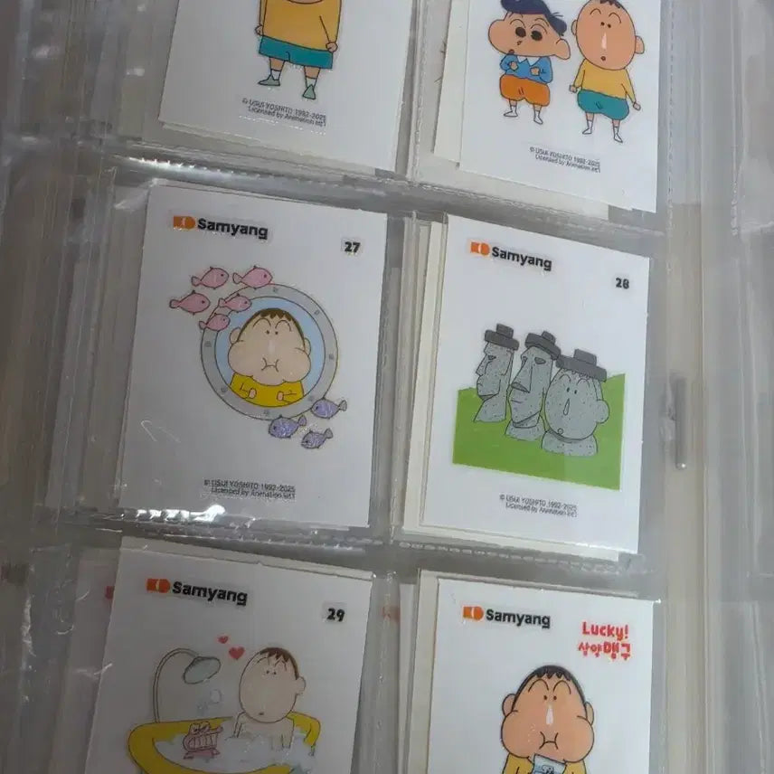 [BUNJANG] Crayon Shin-chan Kkachi Seal Bundle Set / 짱구 삼양 맹구 띠부씰 일괄