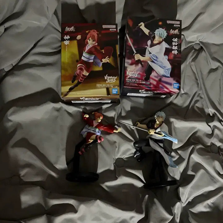 [BUNJANG] Gintama Yoshirawa Kintoki Kagura Figure Set / 급처) 은혼 요시와라 킨토키 카구라 피규어 세트