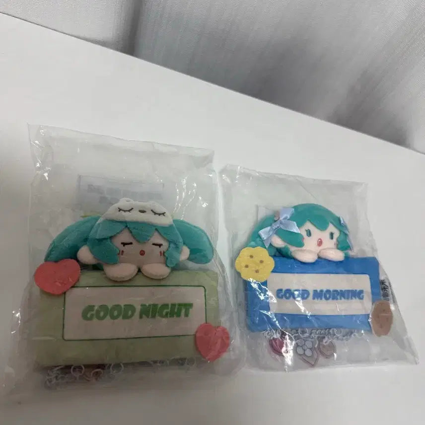 [BUNJANG] Hatsune Miku Chinese Limited Lottery D Prize Good Morning &amp; Good Night Door Hanger Decoration Set / 하츠네미쿠 중국한정쿠지 D상 굿모닝&amp;굿나잇 문걸이장식